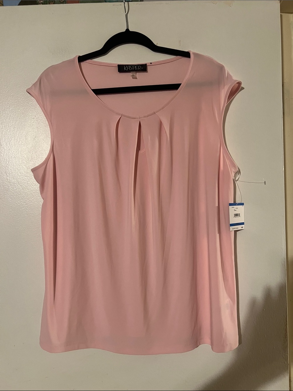 Kasper pink sleeveless top